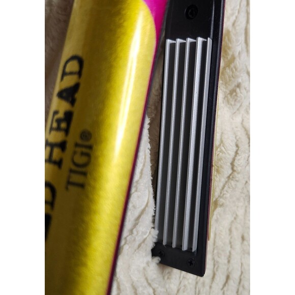 Original Bed Head TIGI Mini Hair Crimper Iron Pink/Yellow BH344 - Tested & Hot! - Picture 6 of 11